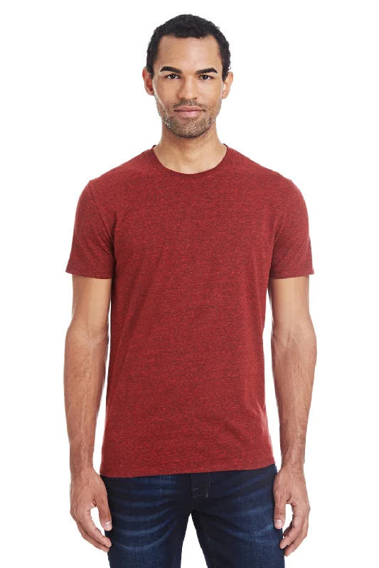 Threadfast Apparel Mens Short Sleeve Crewneck T-Shirt - Cardinal Black