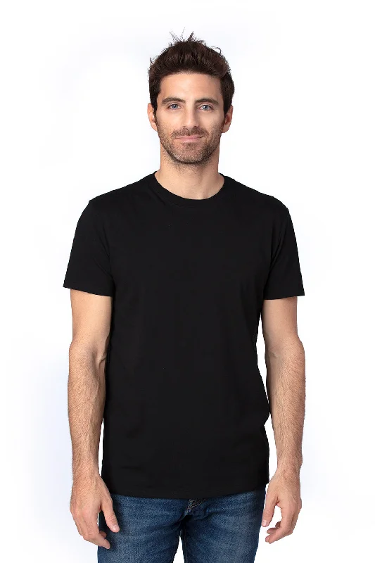 Threadfast Apparel Mens Ultimate Short Sleeve Crewneck T-Shirt - Black