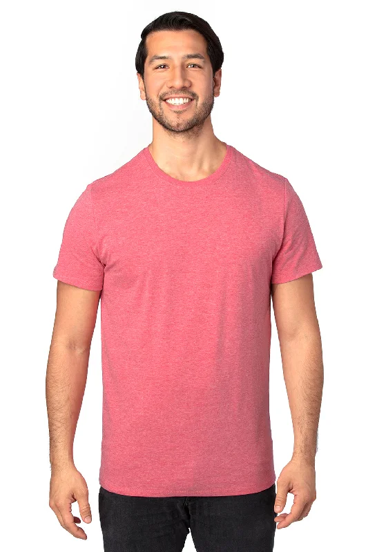 Threadfast Apparel Mens Ultimate Short Sleeve Crewneck T-Shirt - Heather Red