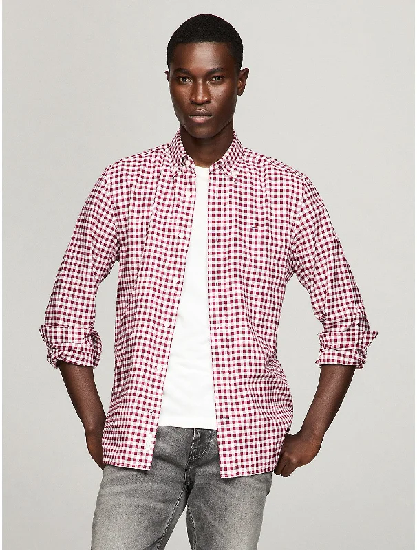 Tommy Hilfiger Men's Regular Fit Gingham Oxford Shirt