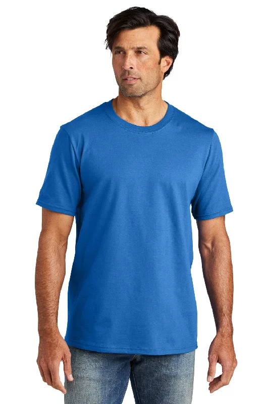 Volunteer Knitwear Mens USA Made Chore Short Sleeve Crewneck T-Shirt - True Royal Blue