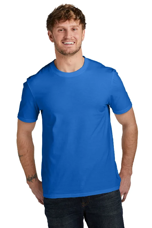 Volunteer Knitwear Mens USA Made Daily Short Sleeve Crewneck T-Shirt - True Royal Blue