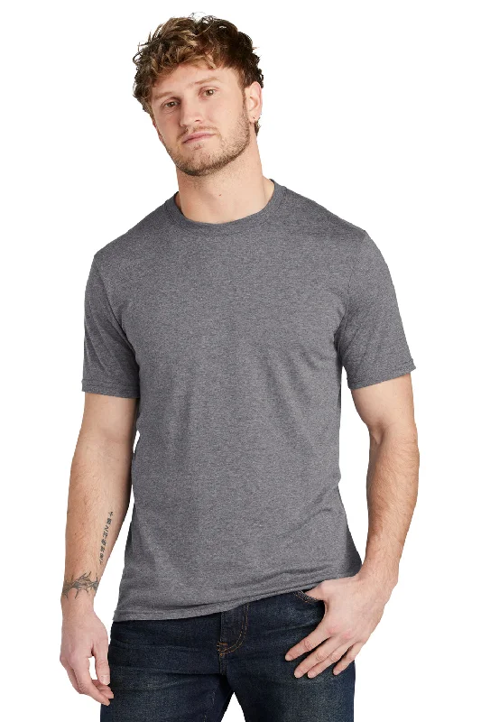 Volunteer Knitwear Mens USA Made Short Sleeve Crewneck T-Shirt - Heather Grey