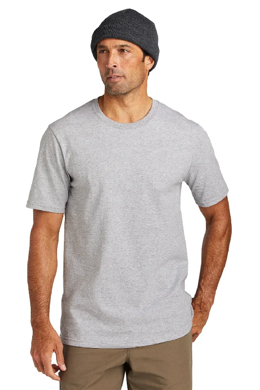 Volunteer Knitwear Mens USA Made All American Short Sleeve Crewneck T-Shirt - Heather Grey