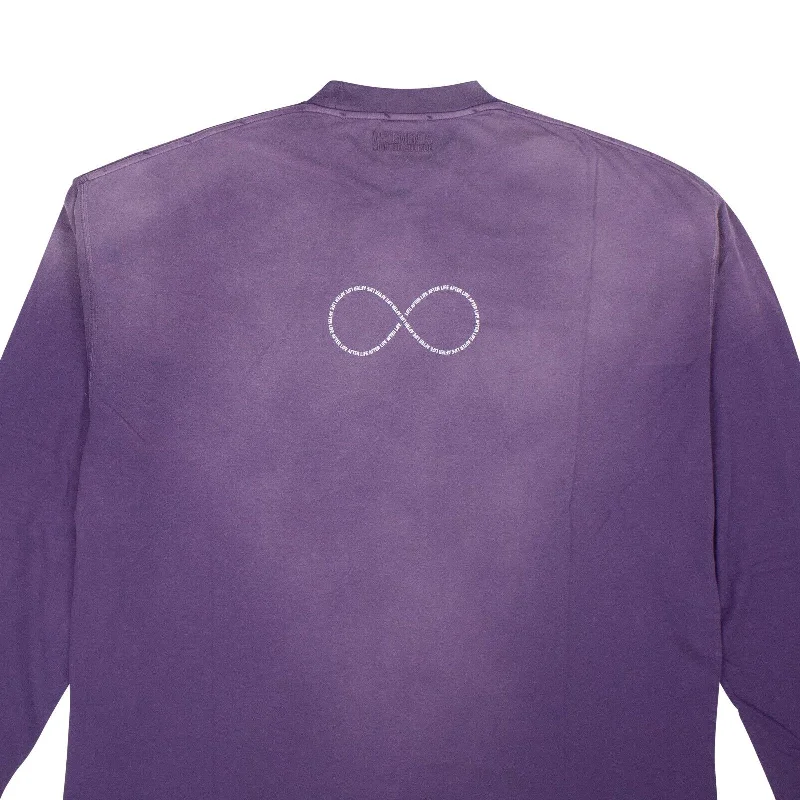 Washed Purple Afterlife Long Sleeve T-Shirt