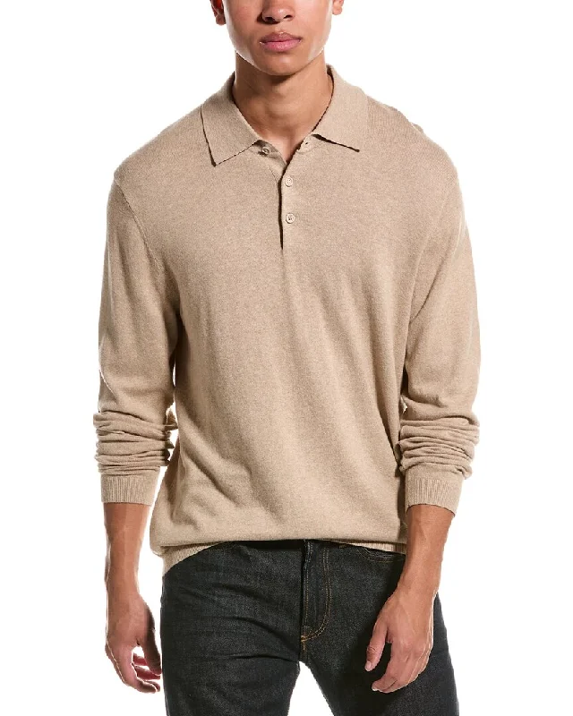 WEATHERPROOF VINTAGE Cashmere-Blend Polo Shirt